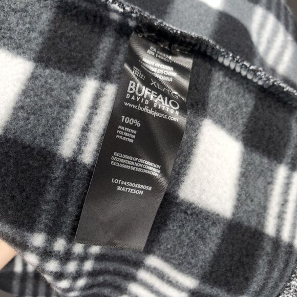 Buffalo Cardigan Jacket Men XL Gray Fair Isle Zip Flannel Lined Mock Old Money - Picture 7 of 12